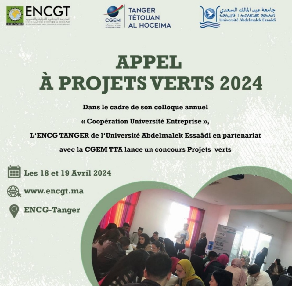 Entrepreneuriat vert : L’ENCGT annonce le coup d’envoi de son appel à projets verts 2024